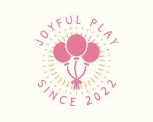 Playful Party Balloons logo design