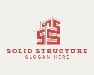 Geometric Building Structure logo design