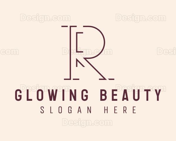 Outline Letter R Company Logo