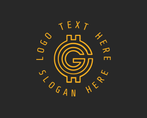 Gold Coin Letter G  logo