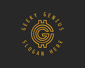 Gold Coin Letter G  logo design