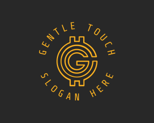 Gold Coin Letter G  logo design