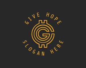 Gold Coin Letter G  logo design