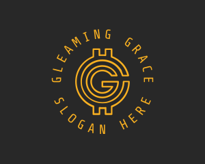 Gold Coin Letter G  logo design