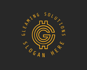 Gold Coin Letter G  logo design