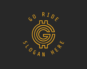 Gold Coin Letter G  logo design