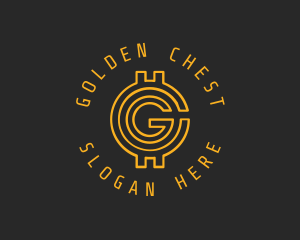 Gold Coin Letter G  logo design