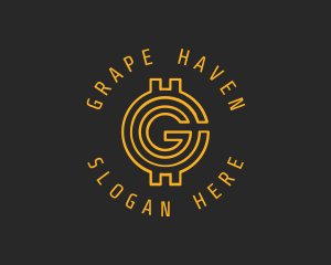 Gold Coin Letter G  logo design