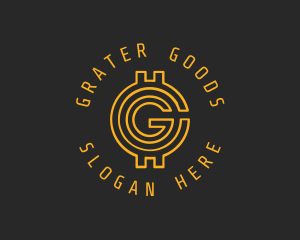 Gold Coin Letter G  logo design