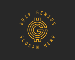 Gold Coin Letter G  logo design