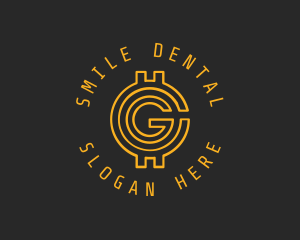 Gold Coin Letter G  logo