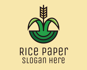 Organic Rice Field  logo design