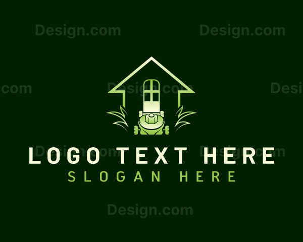 Garden Lawn Mower Logo