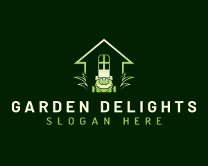 Garden Lawn Mower logo design