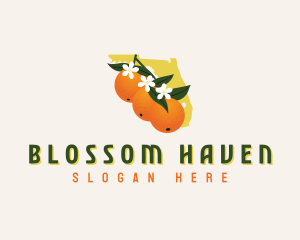 Florida Orange Blossom logo design