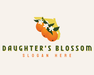 Florida Orange Blossom logo design