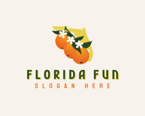 Florida Orange Blossom logo design