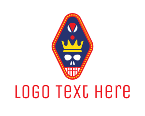 Crown Skull Pendant  logo design