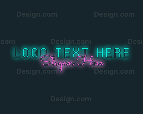 Nightclub Party Wordmark Logo