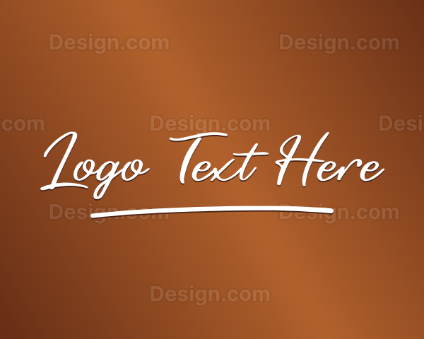 Elegant Signature Business Logo