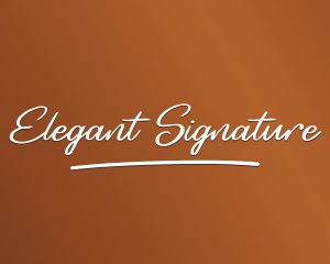 Elegant Signature Business logo design