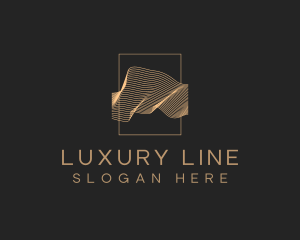 Luxury Aesthetic Wave logo design