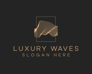 Luxury Aesthetic Wave logo design