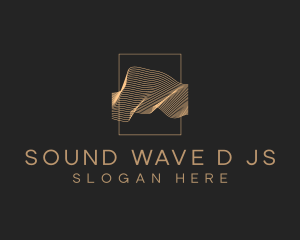 Luxury Aesthetic Wave logo design