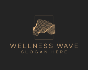 Luxury Aesthetic Wave logo design