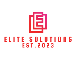 Business - Professional Business Letter E logo design