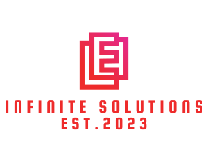 Professional Business Letter E logo