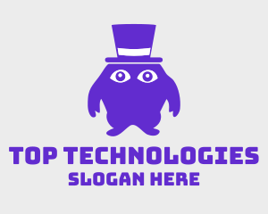 Purple Top Hat Monster logo