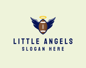 Angel Football Wings logo design