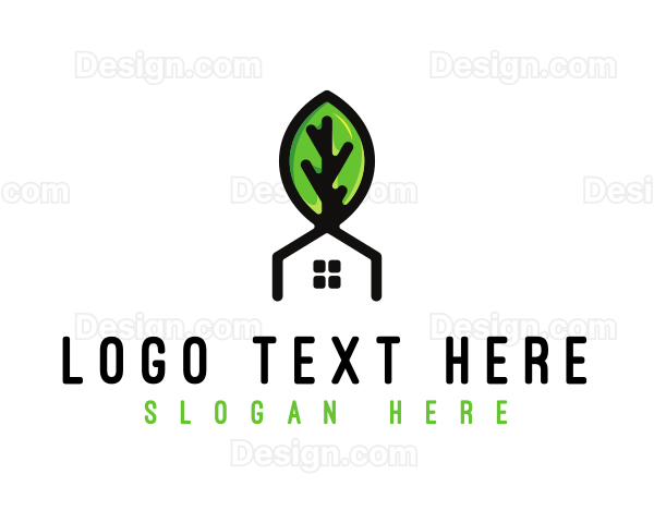 Plant Leaf House Logo