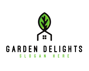 Plant Leaf House logo design