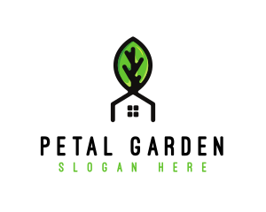 Plant Leaf House logo design