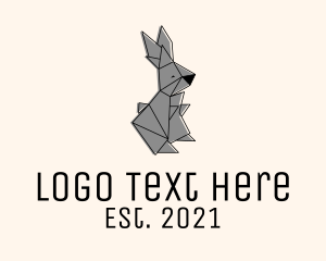 Geometric Pet Bunny  logo