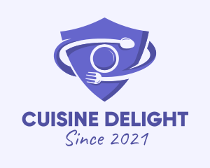 Culinary Cutlery Shield  logo design