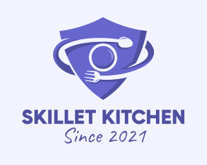 Culinary Cutlery Shield  logo design