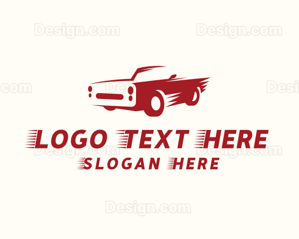 Red Fast Car Logo