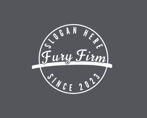 Retro Circle Firm logo design