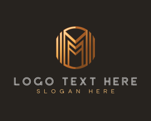 Modern Luxury Letter M logo