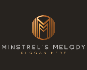 Modern Luxury Letter M logo design