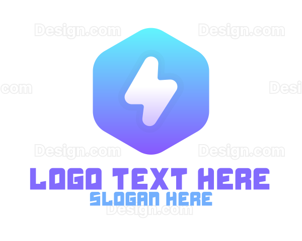 Hexagonal Thunder App Logo