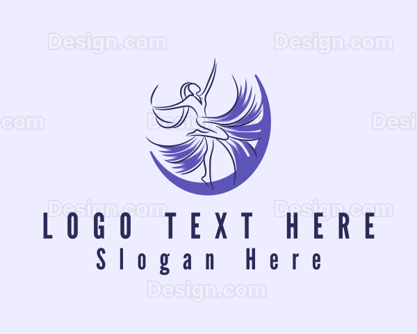 Violet Fashion Dancer Logo