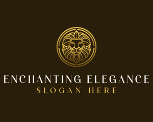 Elegant Royal Lion logo design