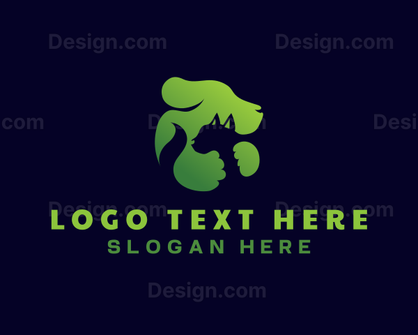 Dog Cat Hug Pet Logo