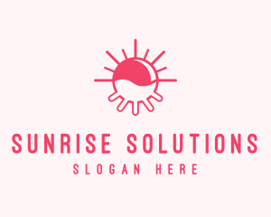 Sun Cow Udder  logo design