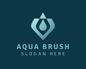 Gradient Water Drop logo design