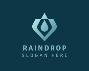 Gradient Water Drop logo